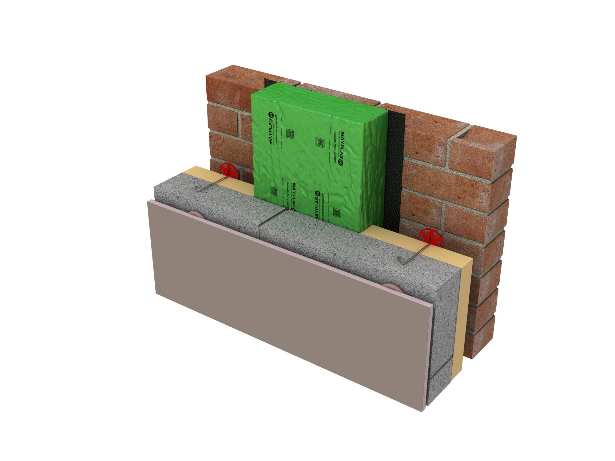 MP557 Party Wall DPC - Acoustic Party Wall Cavity Barrier