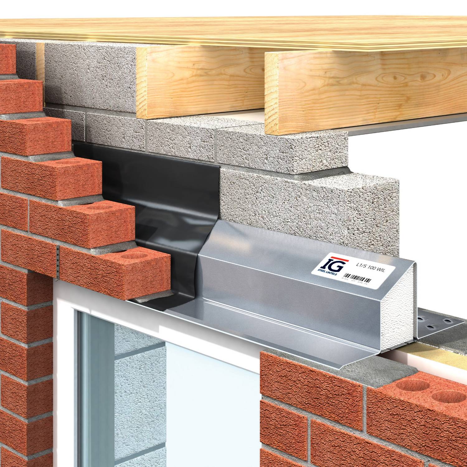 IG Cavity Wall Lintels - Wide Inner Leaf - Standard/ Heavy/ Extra Heavy/ Extreme