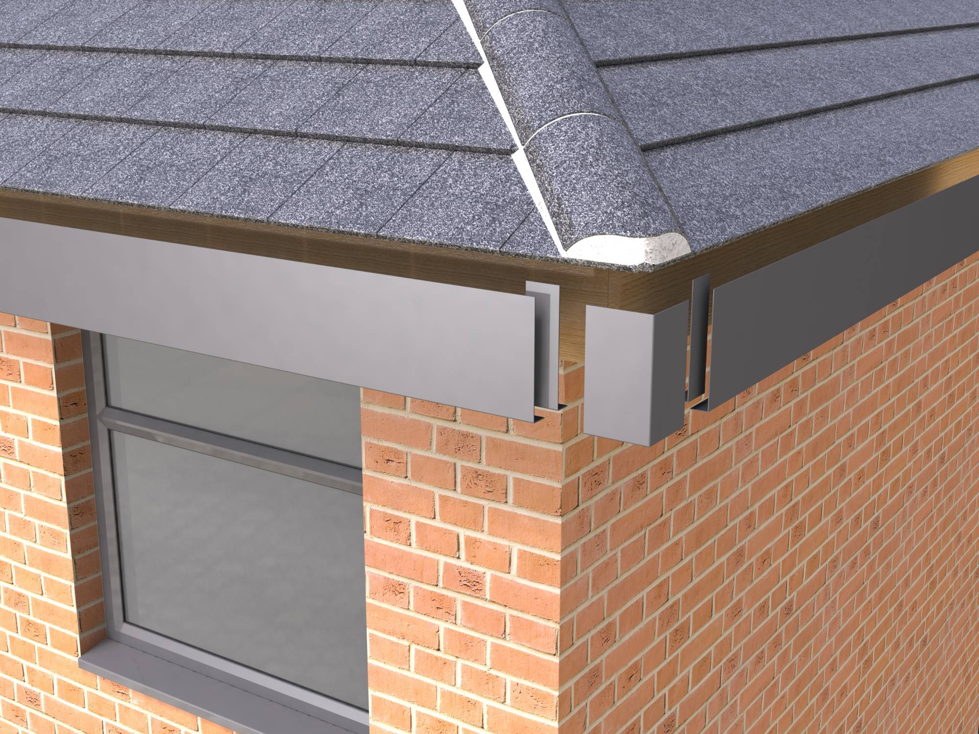 Alumasc Skyline Aluminium Fascia Standard Profile