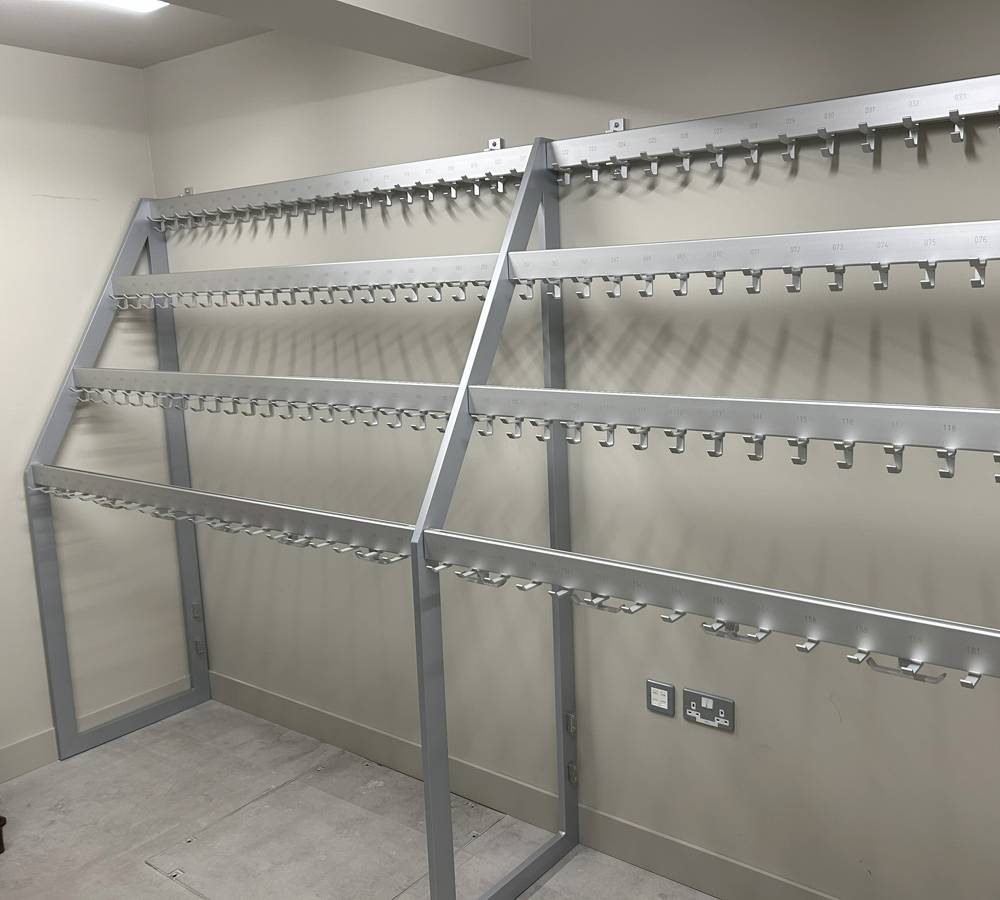 FS704L Multi-Level Coat & Bag Rail - Free Standing Coat Rails 