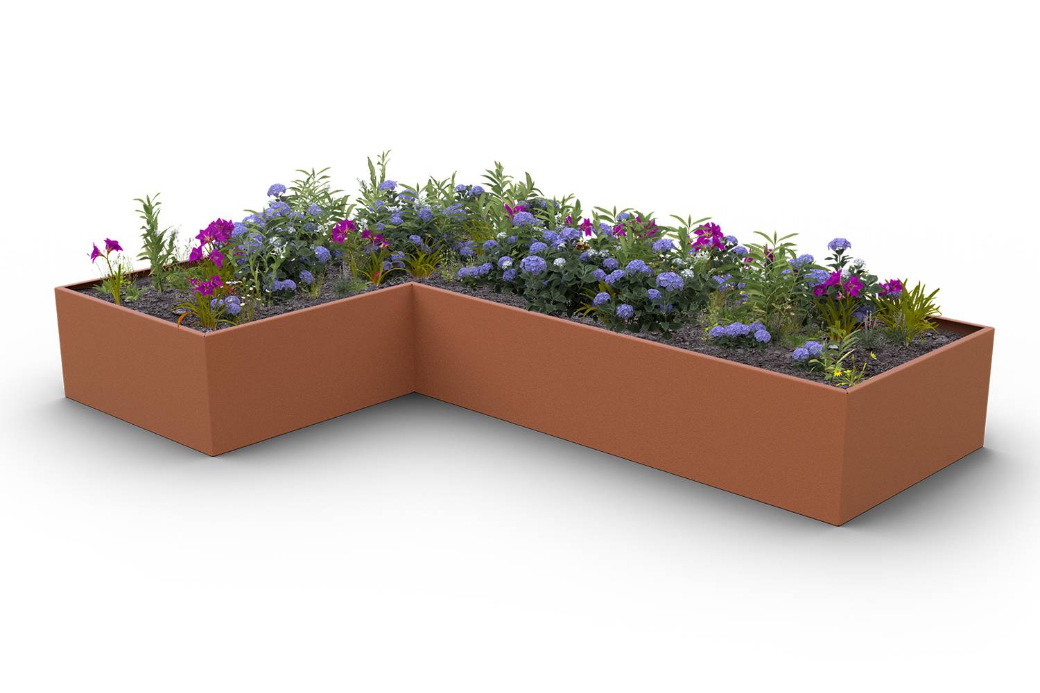 Raaft® Planterline Straight/ Curved - Steel planter panels