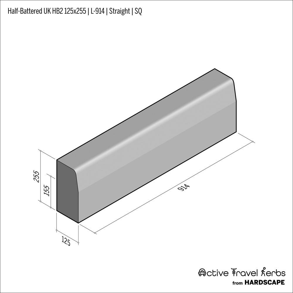 Active Travel Kerb - Highway UK - Concrete Kerb