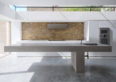 In Situ Polished Concrete Worksurfaces and Furniture
