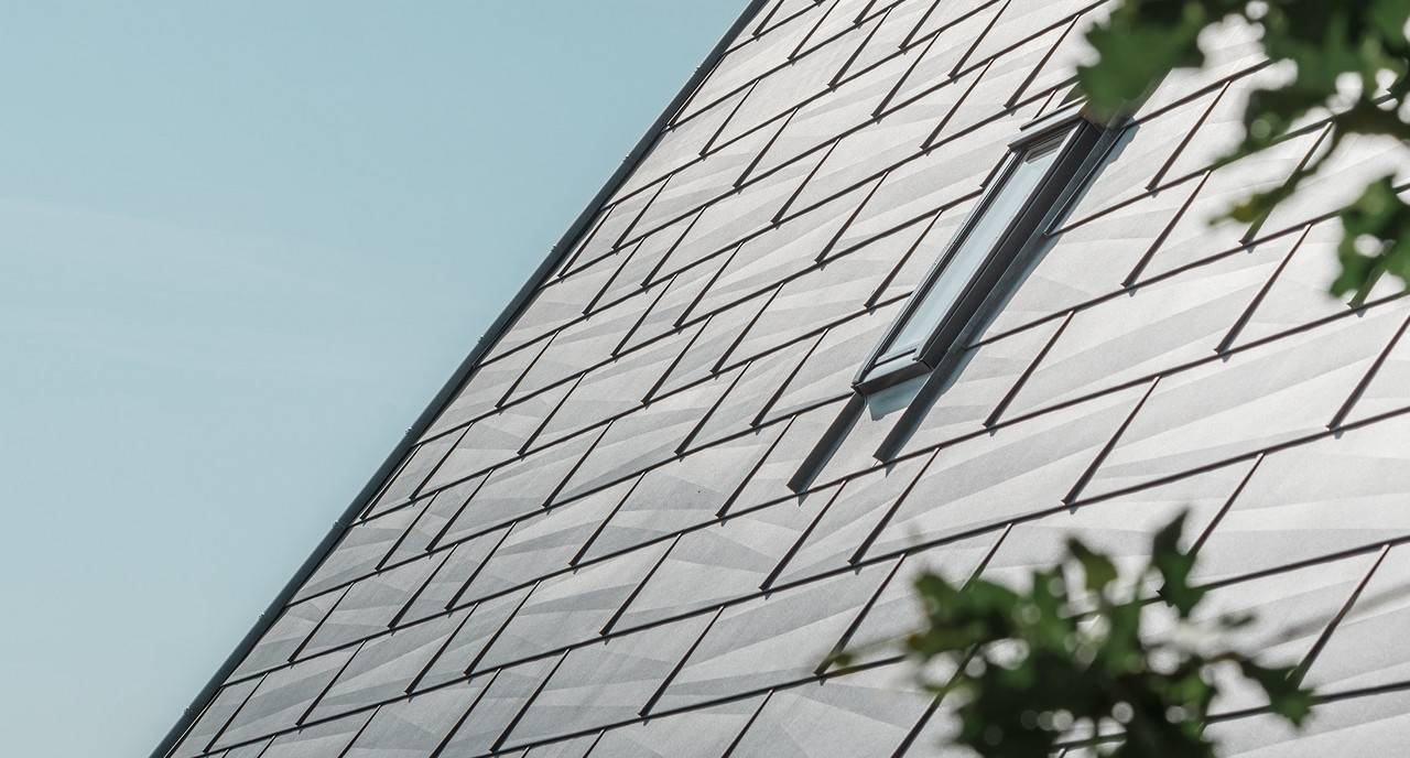 Aluminium Roof Panel - FX12 - Roof panel with criss cross folds 