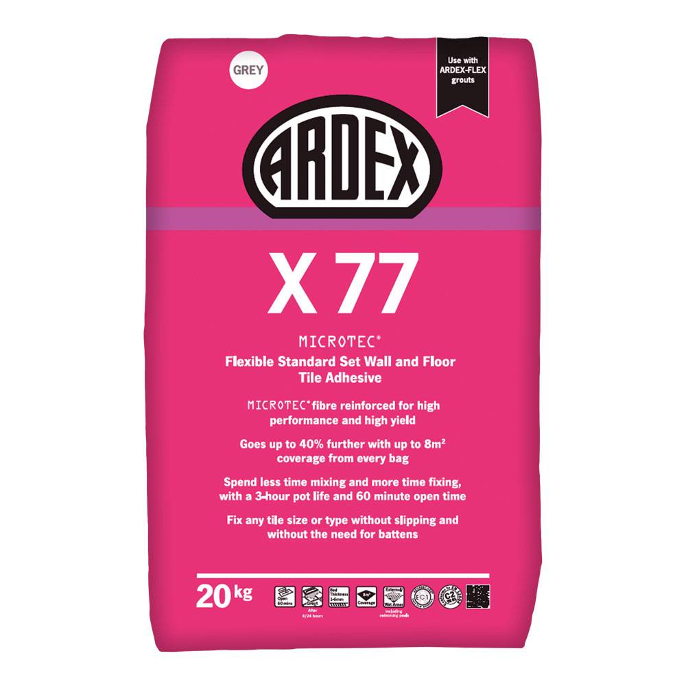 ARDEX X 77 Flexible Wall and Floor Tile Adhesive