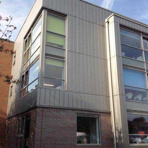 NedZink Zinc Intalok ® (Interlocking Reveal Rainscreen Facade Panel) - Zinc Rainscreen Facade