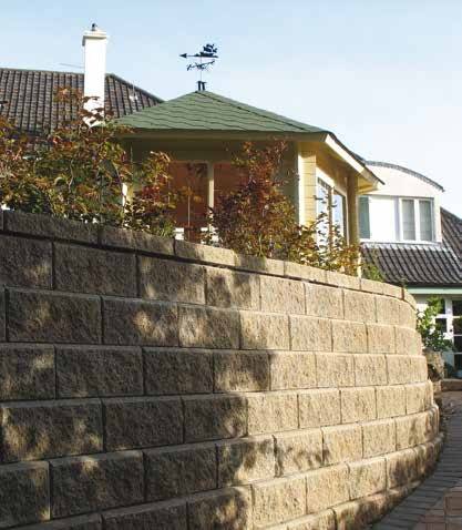 Allan Block Retaining Wall Stone 12 degree setback -&nbsp;Precast concrete interlocking blocks