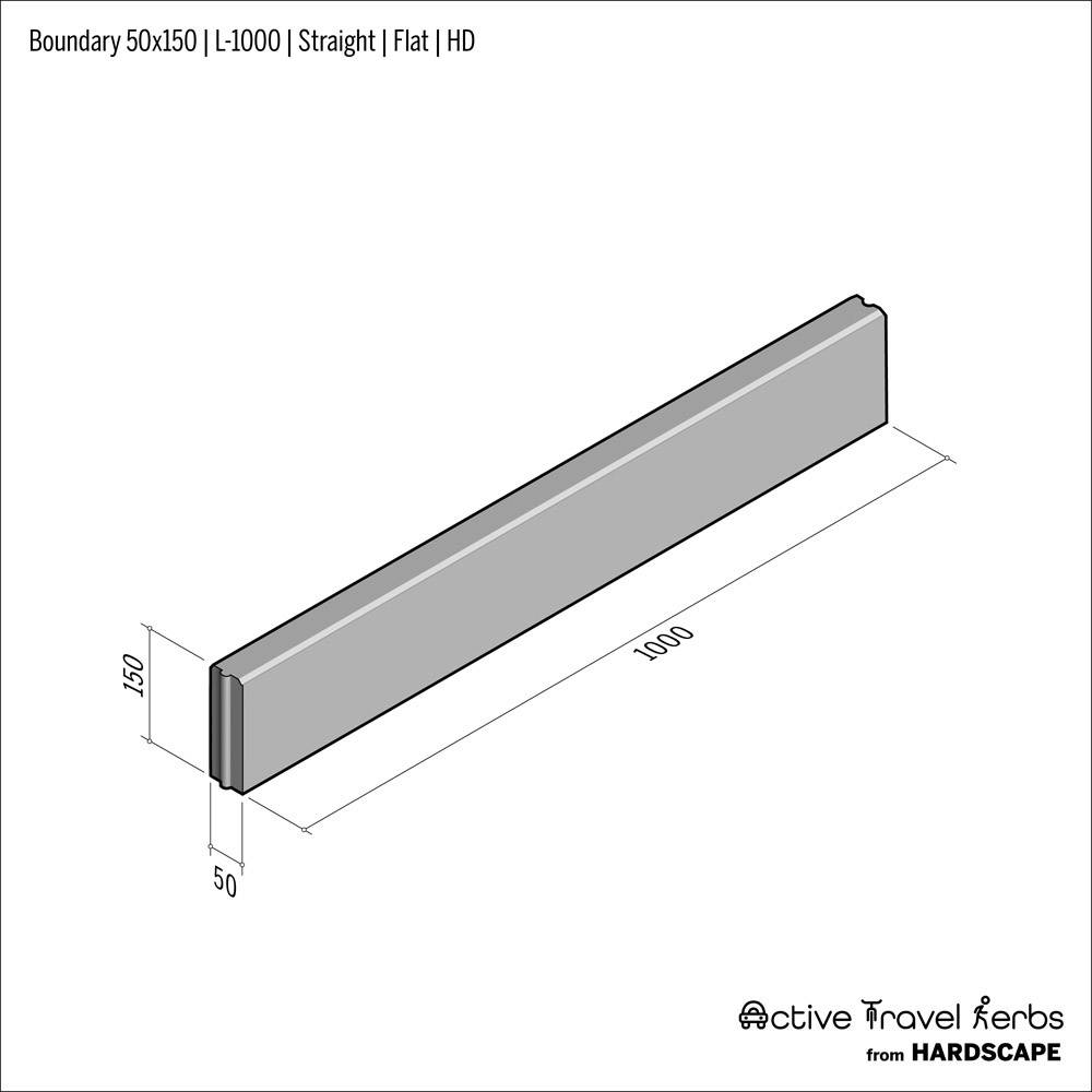 Active Travel Kerb - Boundary - Concrete Kerb