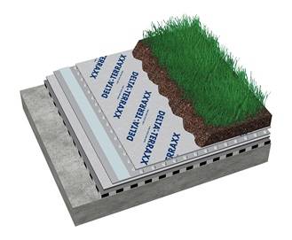 DELTA® TERRAXX in intensive green roofs