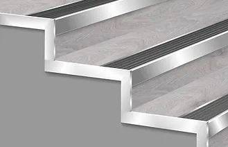 Stringer Trims - Aluminium, Brass and uPVC Stair Trim