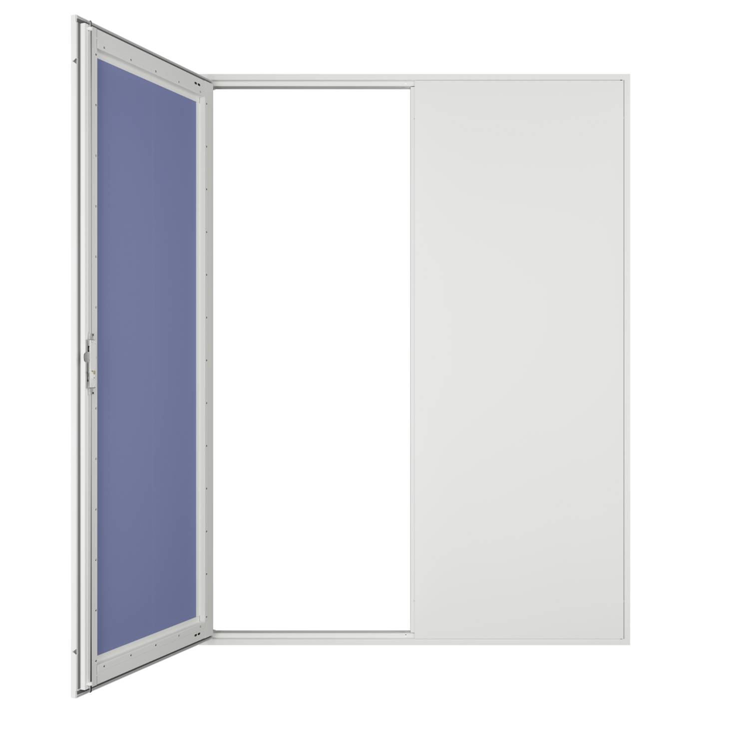 Metal Double Door Riser Door (Premium EX51 Range) - Picture Frame - 2 Hour Fire Rated From Face & Rear- Smoke Tested- 35dB Acoustic- High Security - Riser Door