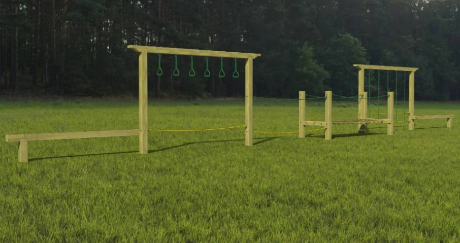 Selbourne Trail Play Structure - Playground equipment and trim trail