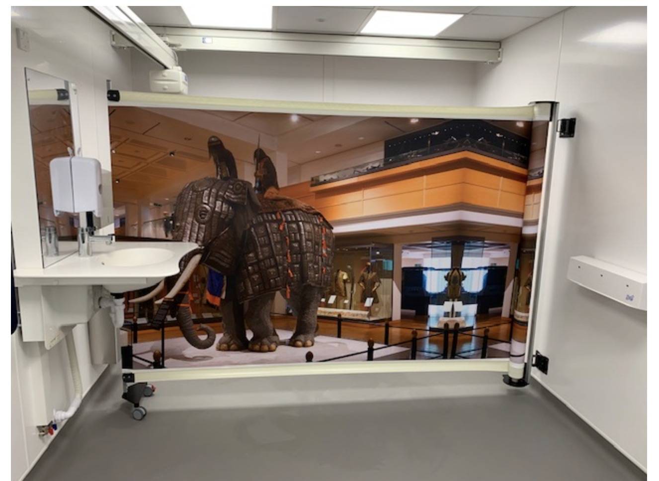 Privacy Screen for Changing Places & Care Astor Bannerman NBS BIM