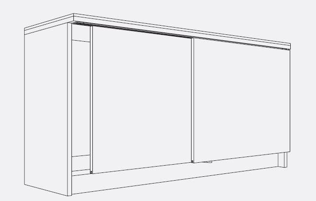 Clipo 16 H MS (Sliding furniture hardware)