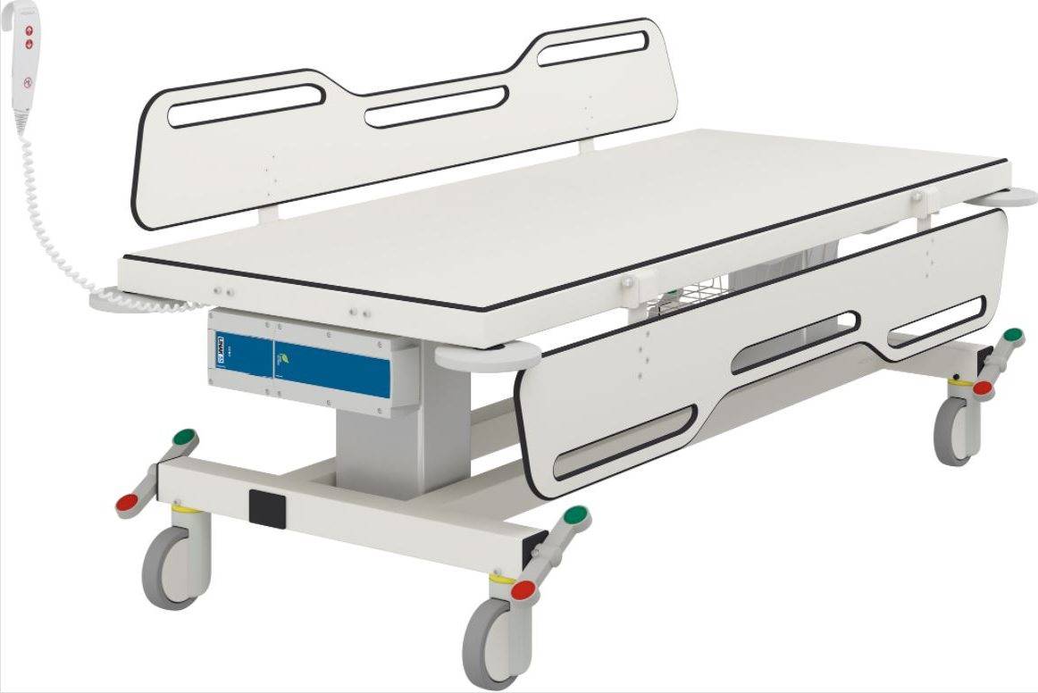 Mobile change trolley 2 R9452717  - battery height adjustable 1790 mm long for SEND and hygiene rooms.