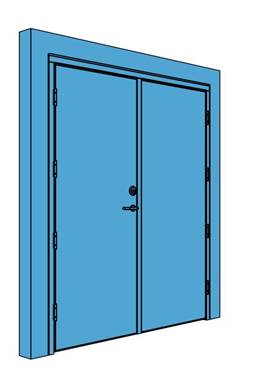 Double Timber Certified Security Door