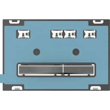 Geberit Sigma50 Flush Plate For Dual Flush, Square, Metal Colour Black Chrome