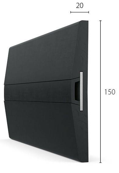 CS Acrovyn® 150W20 EPDM Rubber Crash Rail