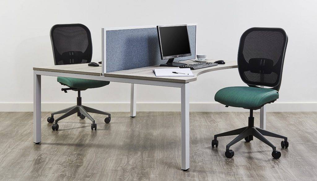 Mesa Plus Single Sided Rectangular Desking