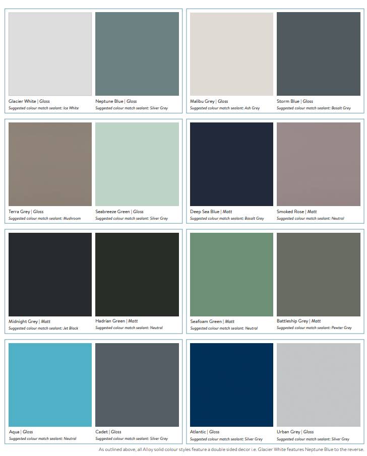 Alloy Bathroom Wall Panels - Water Resistant Wall Panels