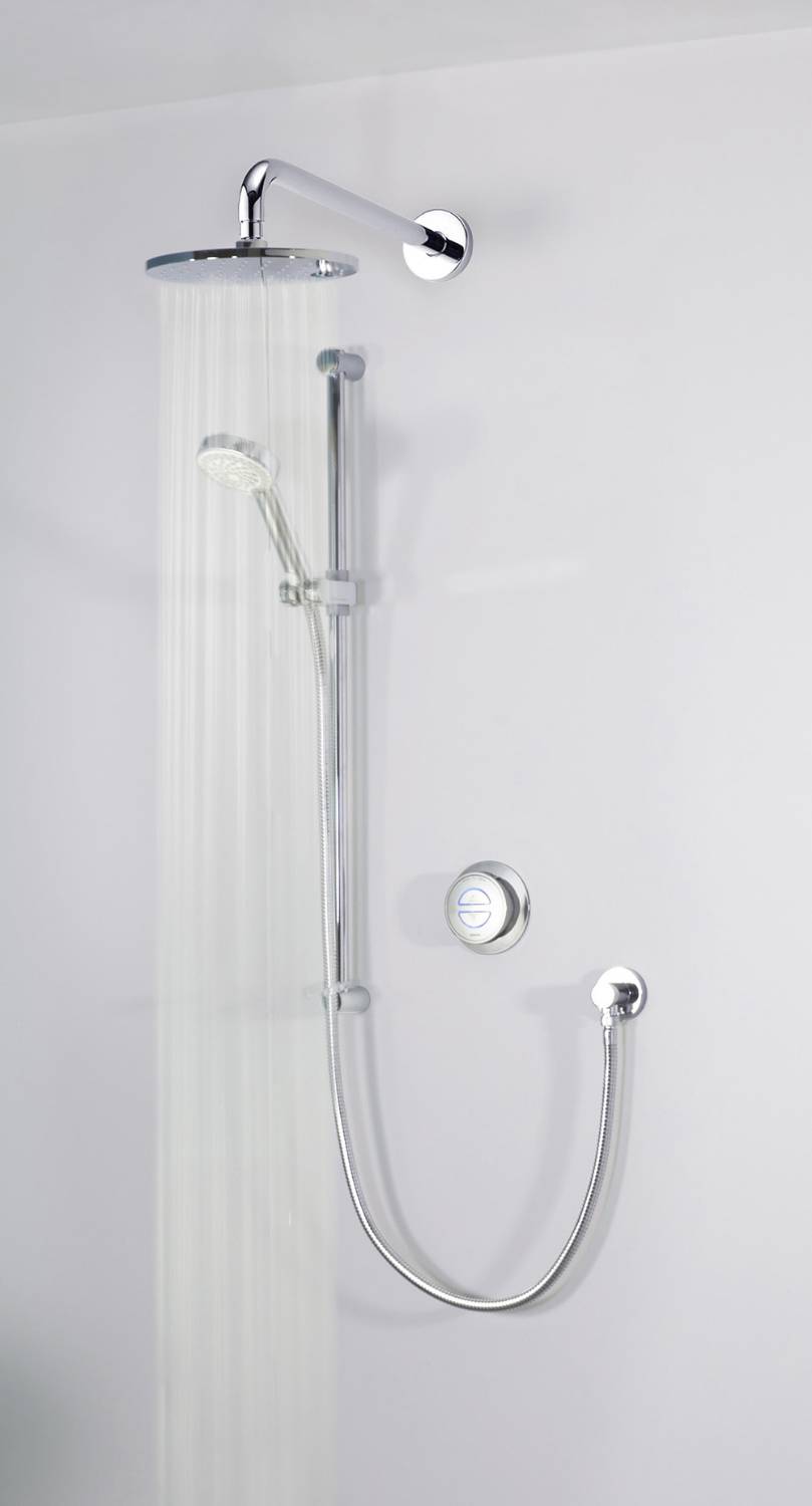 Quartz - Digital Divert Concealed With Adjustable Head And Wall Fixed Drencher