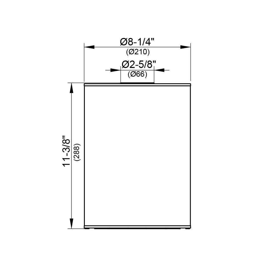 Waste Bin with insert and plastic lid 5 L- PLAN