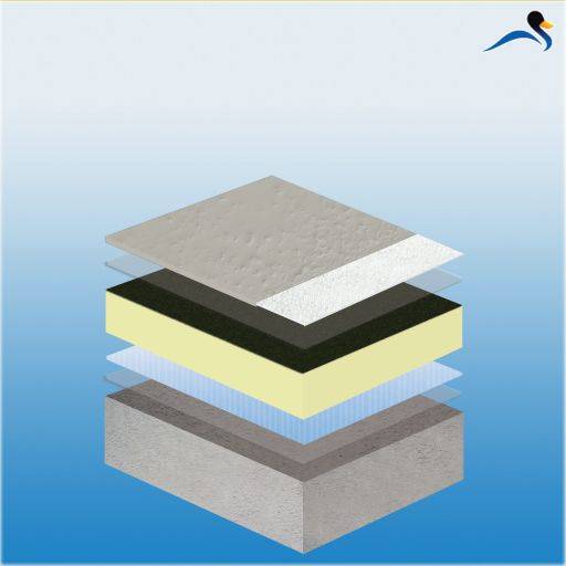KEMPEROL® V210 - warm roof system (STRATEX), fully reinforced, liquid applied waterproofing system