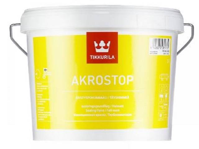 Akrostop Sealing Paint - stain blocker for walls