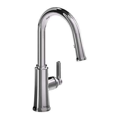 Trattoria Single Lever Kitchen Mixer With Pull Down Spray and round shaped spout - Kitchen Mixer Tap