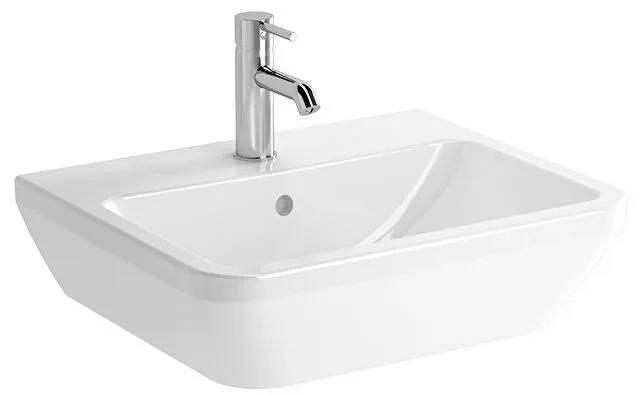 7048L003-0001- Integra Square washbasin, 50x43cm, 1 tap hole with overflow hole - Washbasin