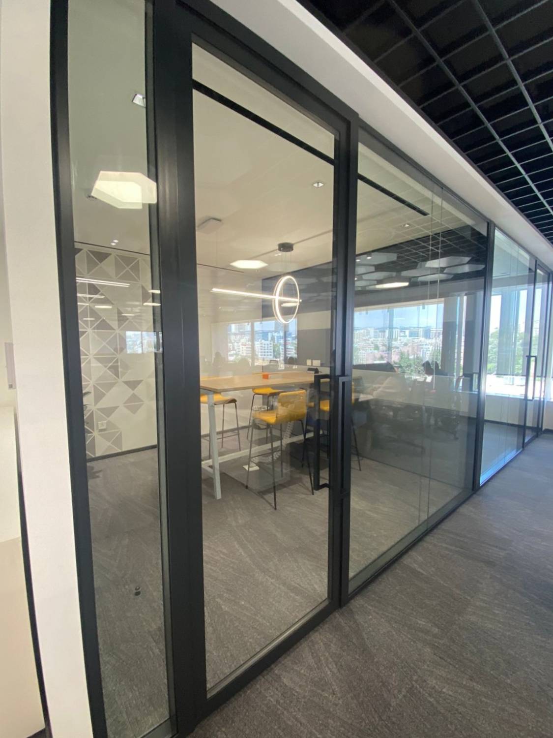 Mk2 Door - Double Glazed Aluminium Framed Acoustic Door - Acoustic, framed double glass door