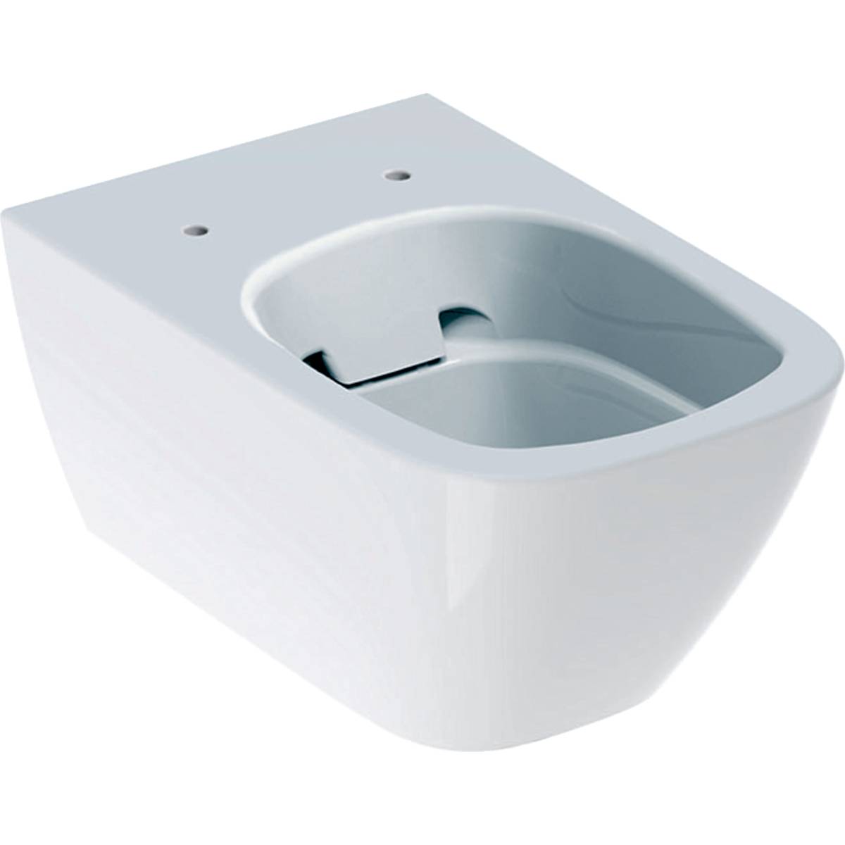 Smyle Square Wall-Hung WC, Washdown, Shrouded, Rimfree