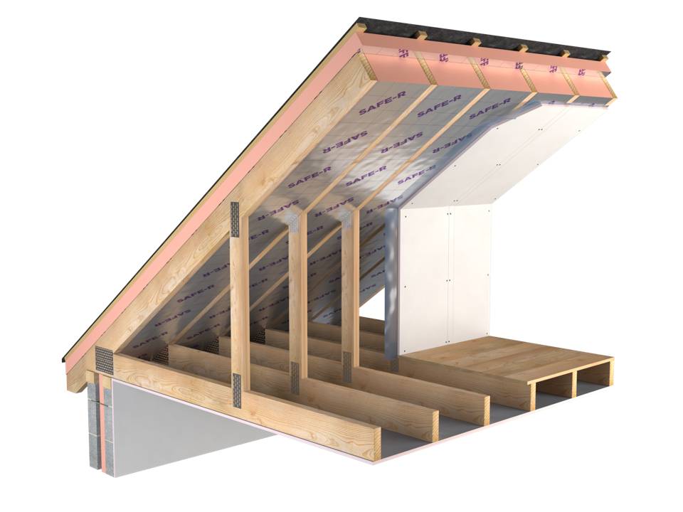 Safe-R SR/PR Pitched Roof Insulation  - Phenolic Rigid Foam Insulation