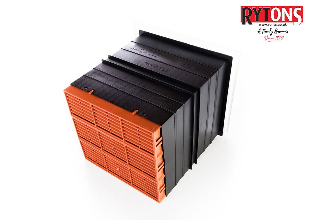 Rytons 9 x 9 Acoustic AirLiner® Set with Flush Louvre Ventilator Range