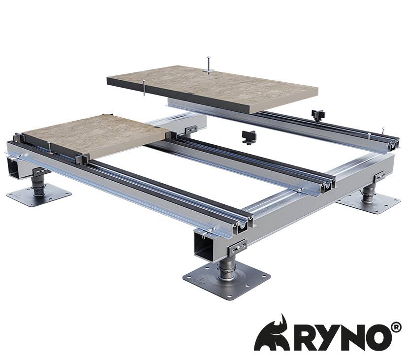 TerraSmart® Rail Paving System with Visual Wind Uplift Restraint - Non-combustible