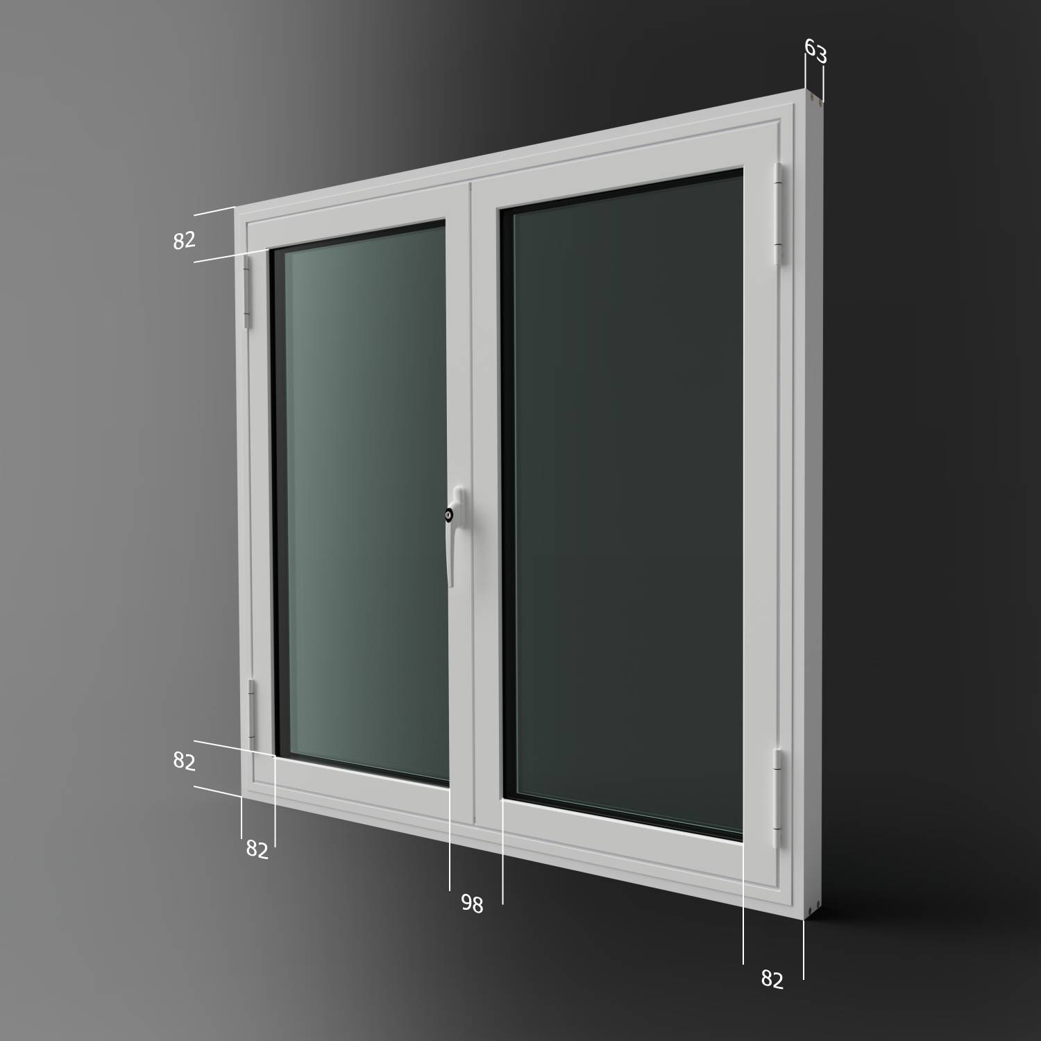 Double Heavy Duty Hinged Unit - Secondary Glazing Unit