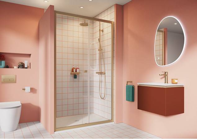 Clear 6 Single Sliding Door - Sliding Shower Door