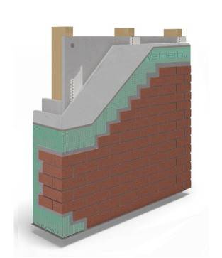 Timber Frame Cavity Rail Carrier Board Acrylic Brick Slip A2 Rated Carrier Board System - Carrier Board System