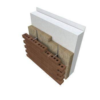 Knauf Insulation - Rocksilk® Rainscreen Slab - 455 mm - Rainscreen Cavity Insulation - Rock Mineral Wool
