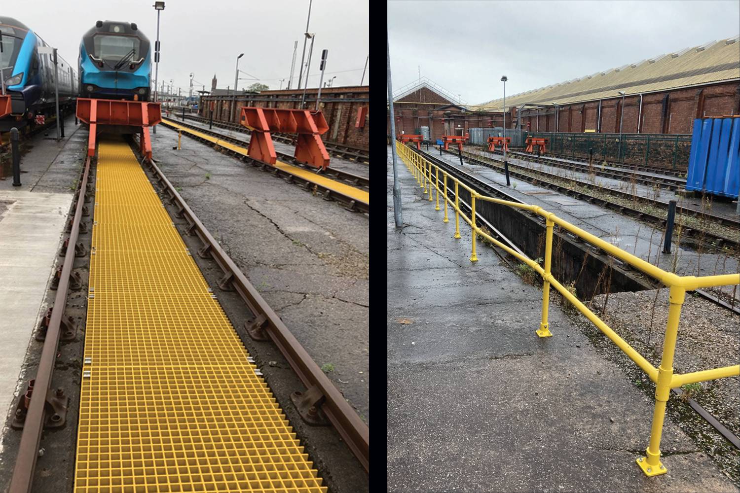 Manchester Train Depot - Handrail & Walkways | Fibergrate Composite ...