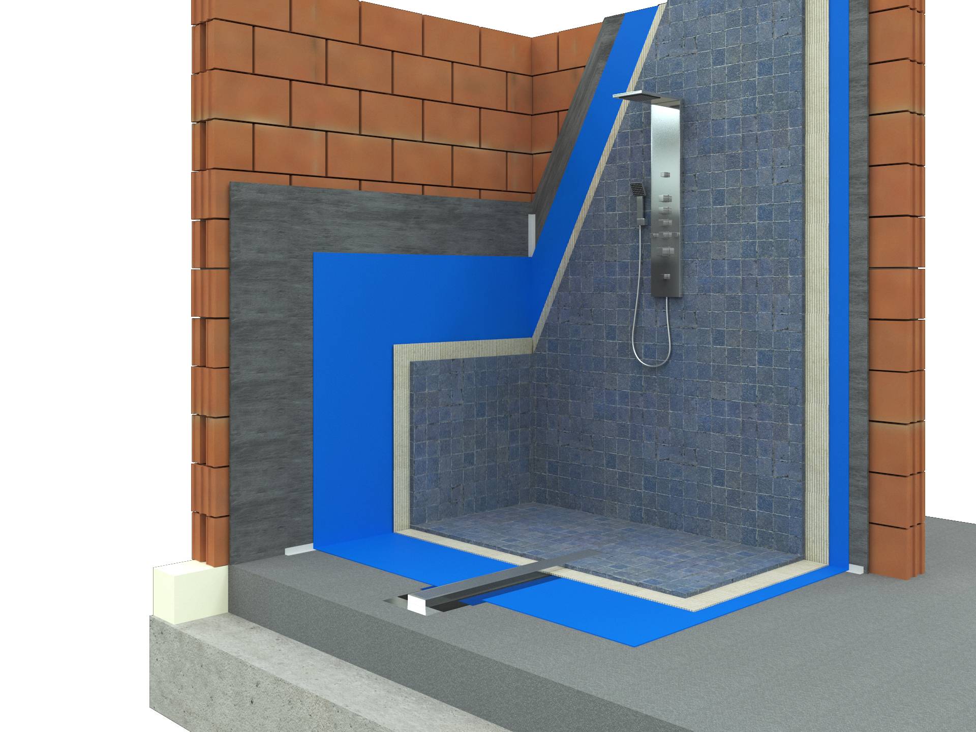 Poseidon — NHBC-compliant bathroom & wet-room waterproofing membrane (EAD 030352-00-0503) - Liquid Applied Waterproof Coating