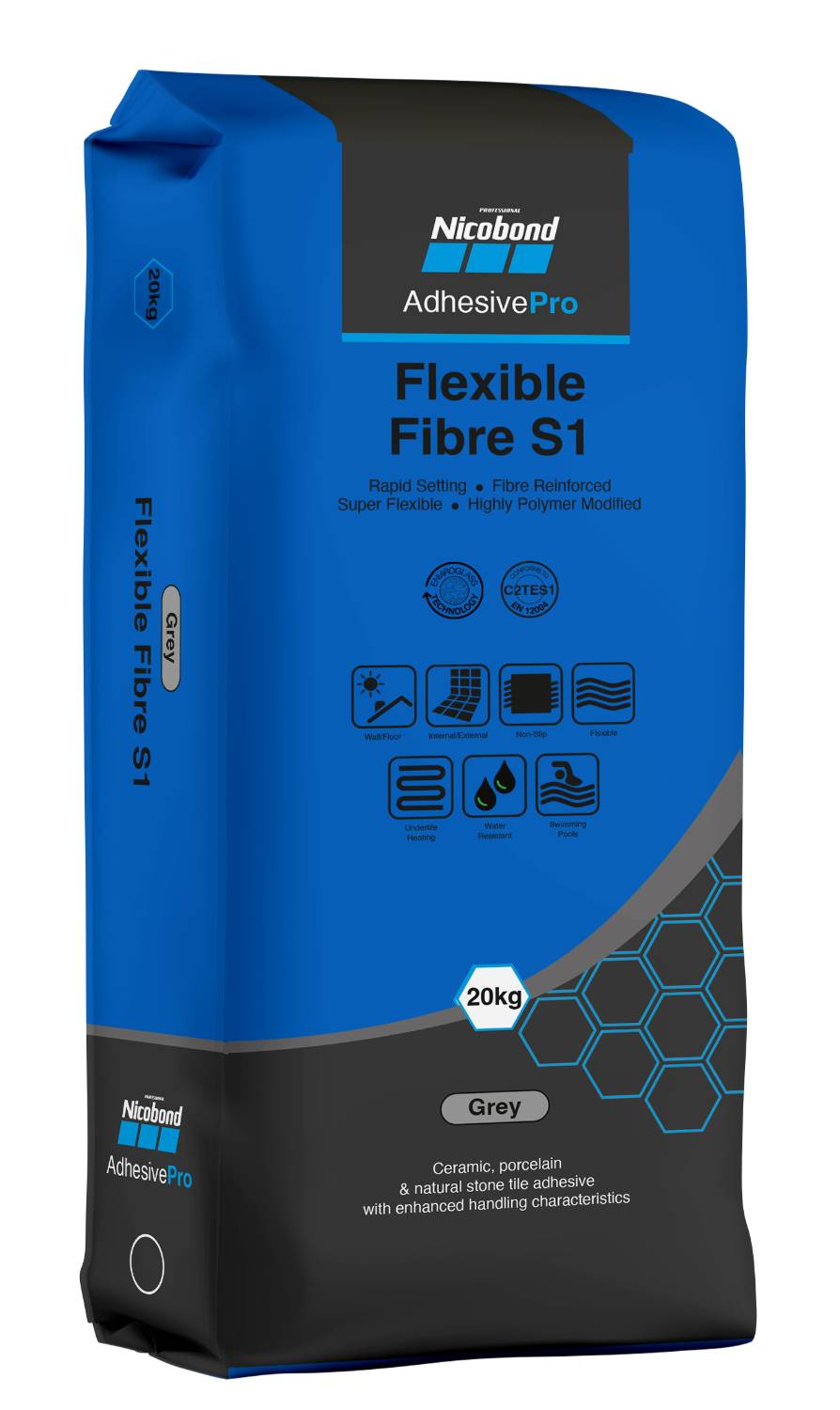 Nicobond Flexible Fibre S1 Adhesive - Tile Adhesive