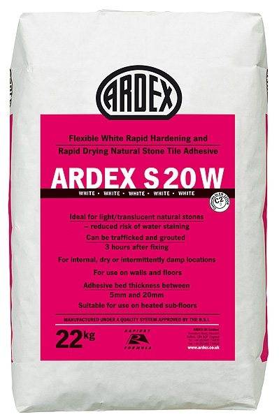 ARDEX S 20 W Flexible Rapid Set Thick Bed Tile & Stone Adhesive