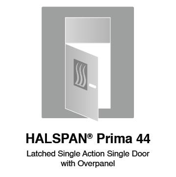 HALSPAN® Prima 44 mm Internal Fire Rated Door Blank - Latched Single Acting Single Doors With Overpanel