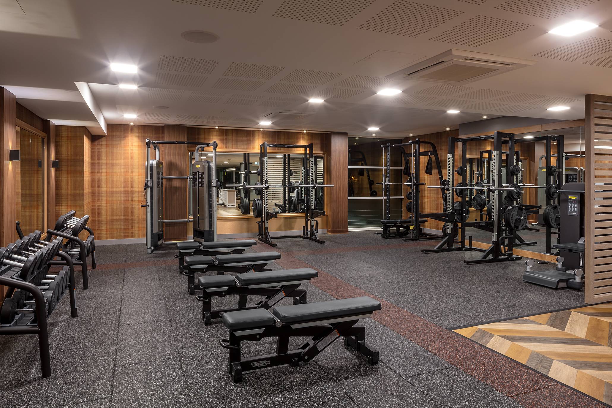 SPORTEC® Style Tile  Free Weights Flooring - Rubber Floor Tile