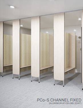 Shower cubicle - Pedestal Mounted Ceiling Fixed – (PC-S)