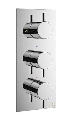 MPRO 3 Outlet 3 Handle Concealed Thermostatic Shower Valve Portrait