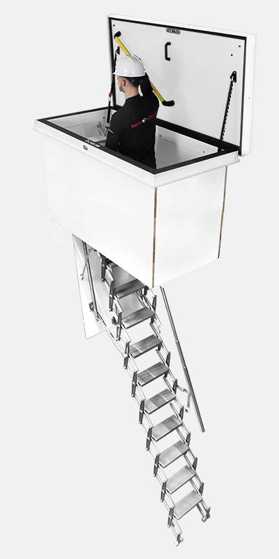 Complete Roof Access RHTS with Integrated Scissor Stair