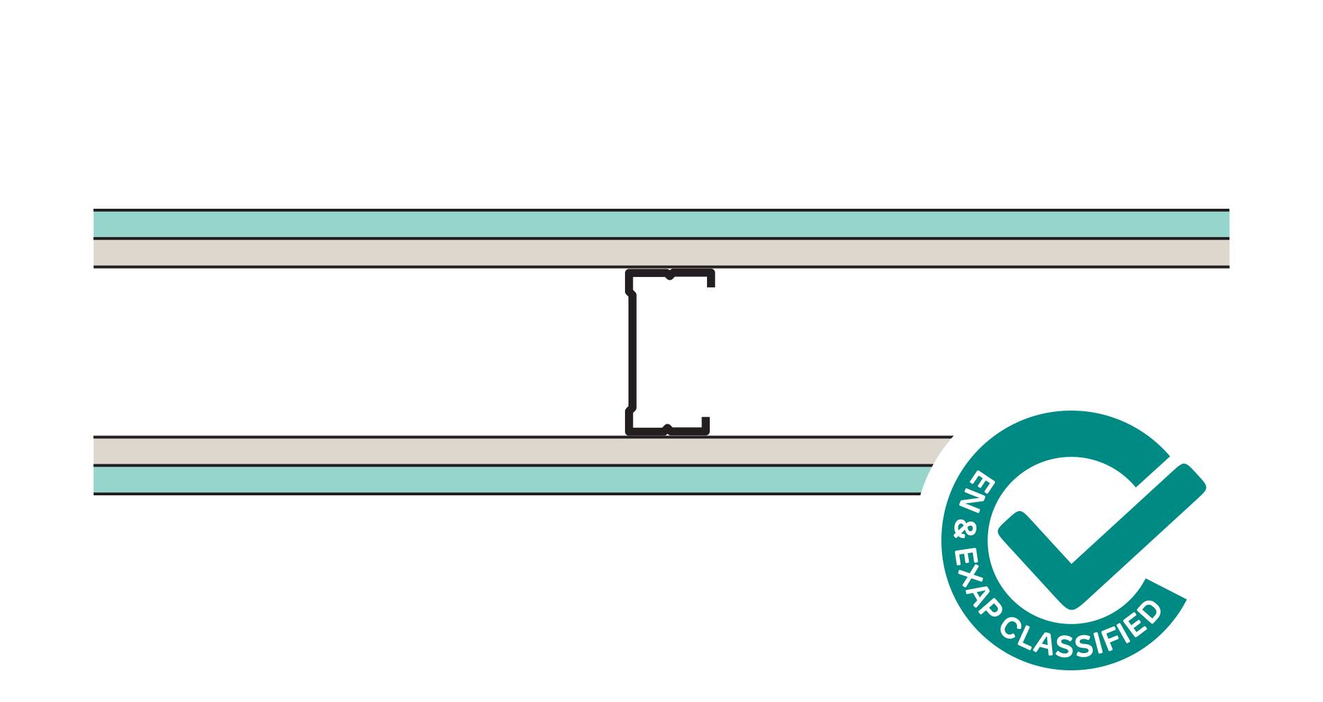 Siniat Single Frame Partition CS70R-12MR12St