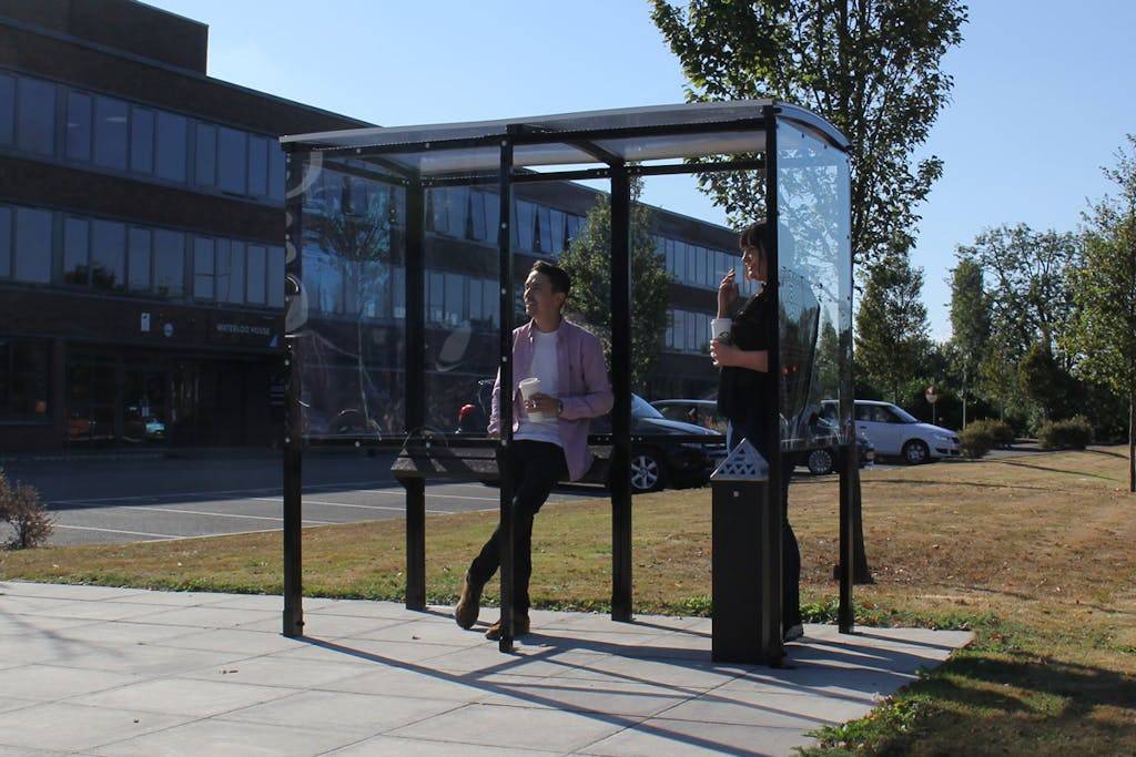 4-Sided Shelter - Smoking and Waiting Shelters